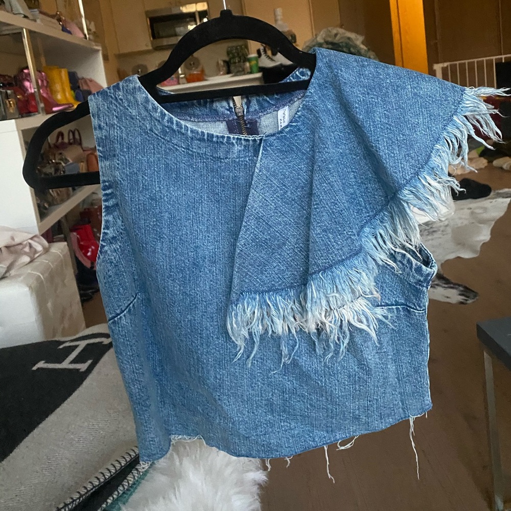 Zara denim shirt